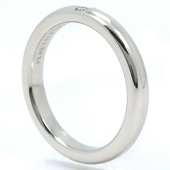 TIFFANY Silver Diamond Ring - Picture 3 of 4